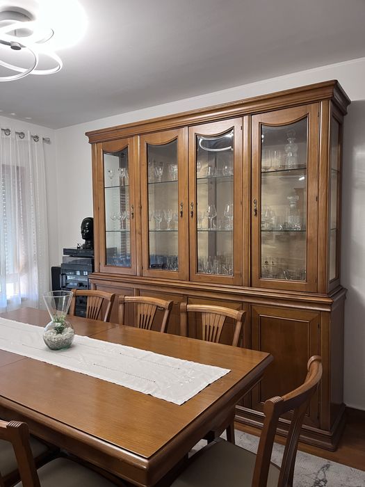 Mobília de sala em madeira de cerejeira