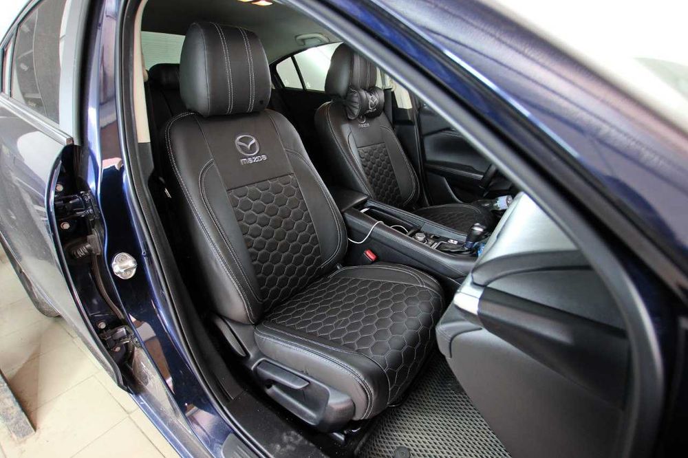 Кожаные авточехлы Mazda 6 GJ 2018+ Модельные Новые EMC-ELEGANT