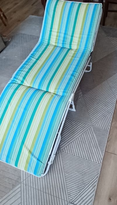 Leżak plaża, taras, ogrod,stan bdb, składany