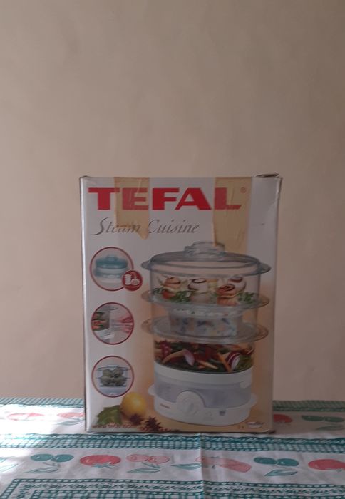 Máquina de cozinhar alimentos saudáveis a vapor da Tefal