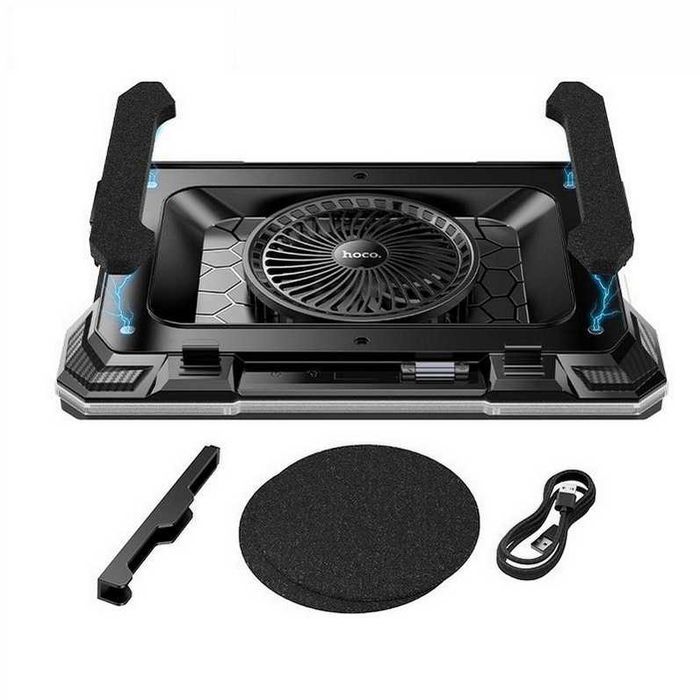 Охлаждающая подставка для ноутбука до 19" с подсветкой кулер HOCO DH20