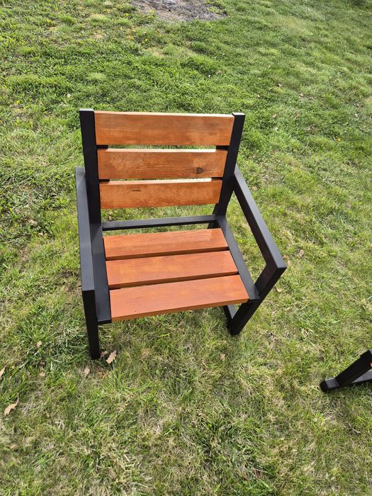 Meble ogrodowe ławki stoły krzesła paleniska 5mm z rusztem lub bez