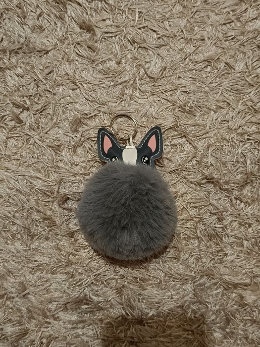 Breloczek pompon pies