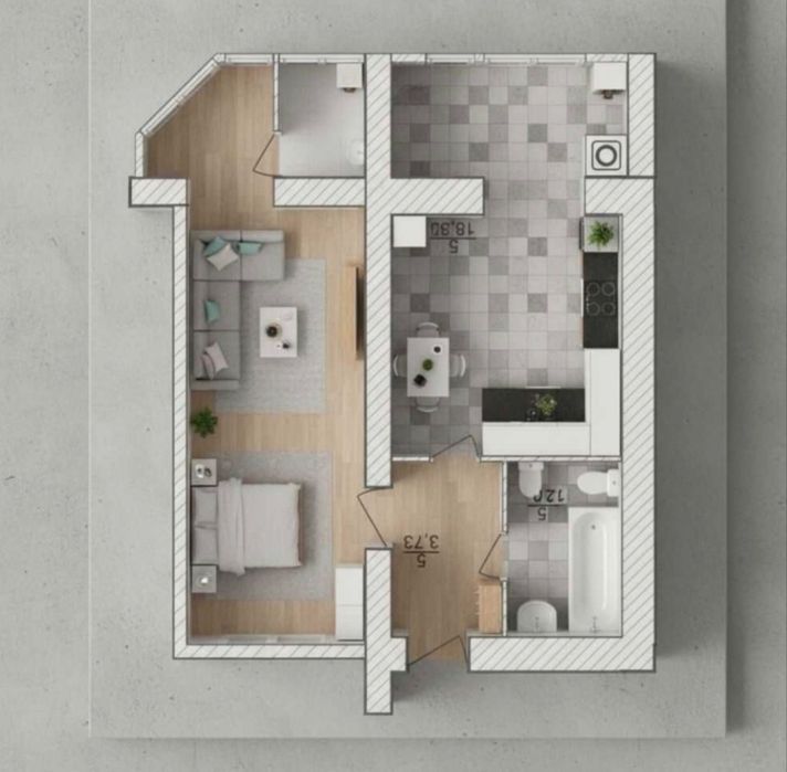 Продаж однокімнатної квартири