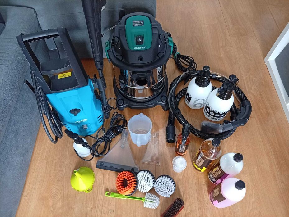 KIT COMPLETO Para Limpeza e Higienização de Estofo e tapetes