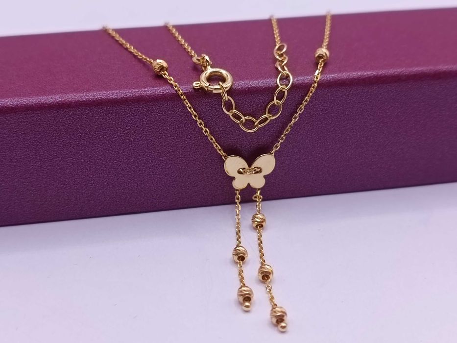 Złota Celebrytka Krawatka Złoty Motyl Złoto PR.585 14K 183/03/26S