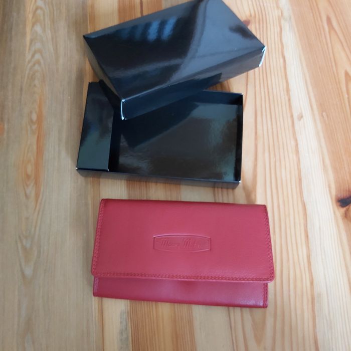 Portfel damski  skóra czerwony