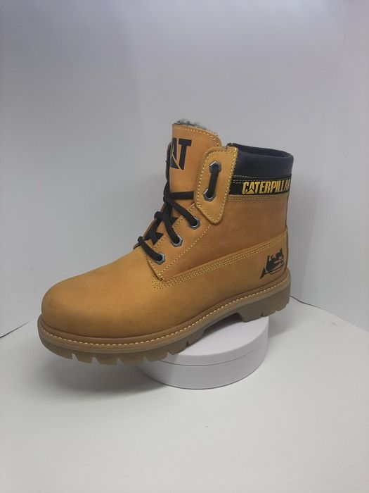 Зимові черевики CAT Caterpillar жовті (гірчичні) 35-39