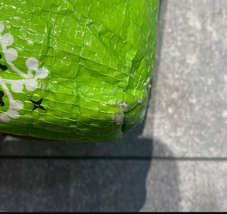 supreme bandana tarp side bag green