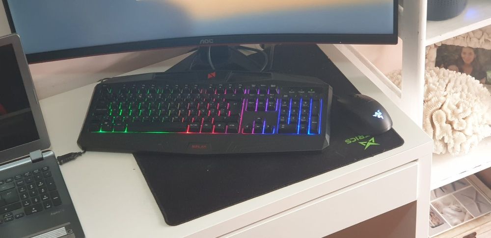 Conjunto Gaming RGB - Rato - Tapete - Teclado