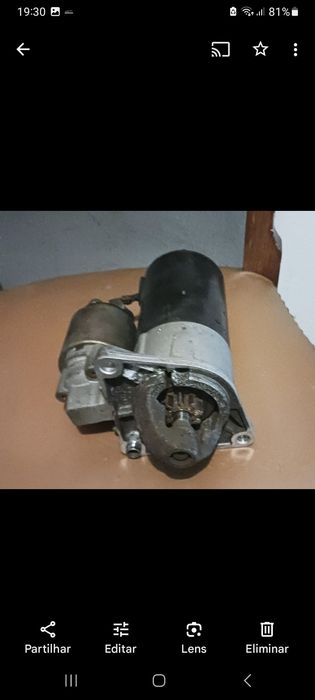 Motor de arranque usado.