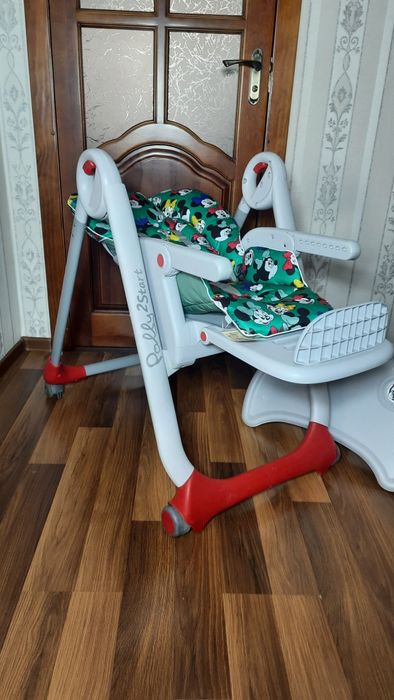 ‼️з НОВИМ ЧОХЛОМ Chicco polly 2start годувальне крісло