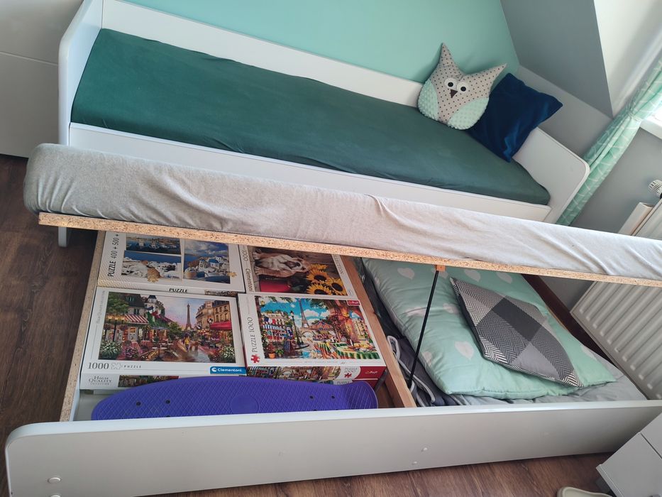 Łóżko podwójne 180x80 ze schowkiem