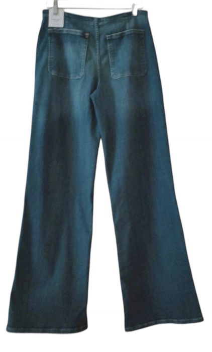 ZARA nowe jeansy wide legs M/L bawełna