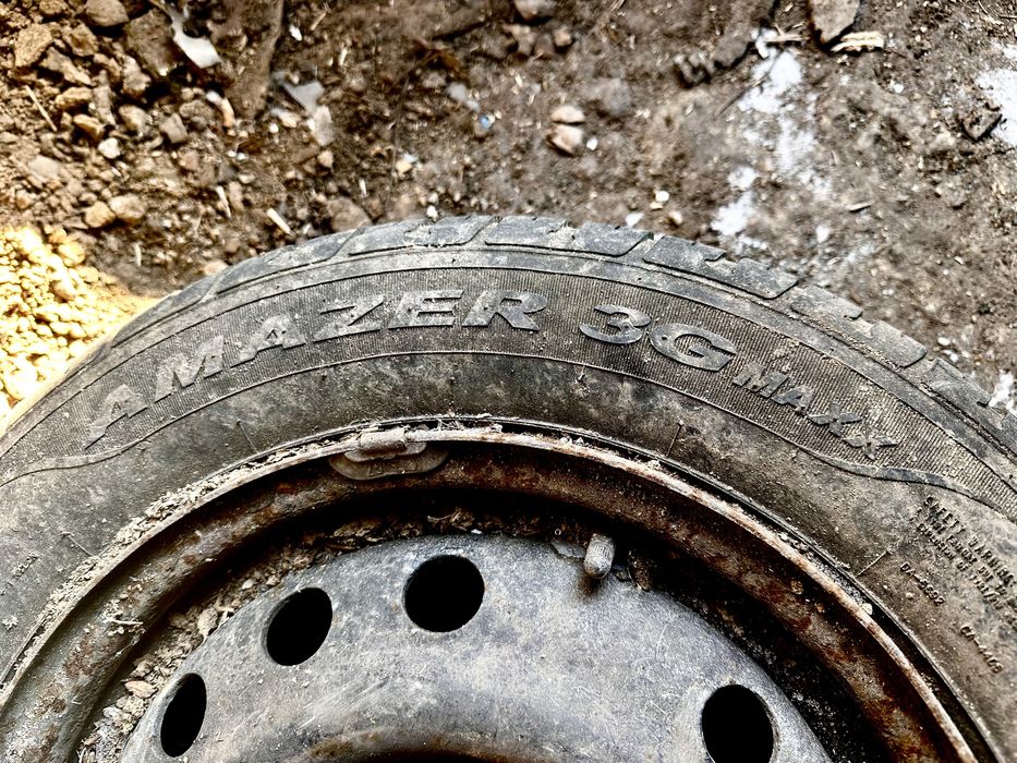 Колеса в зборі 14r 175/65 літо apollo amazer 3g maxx розболтовка 4*100