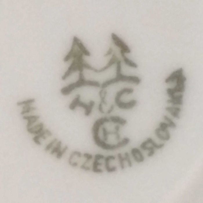 Talerz patera porcelana Chodov 1918-1938