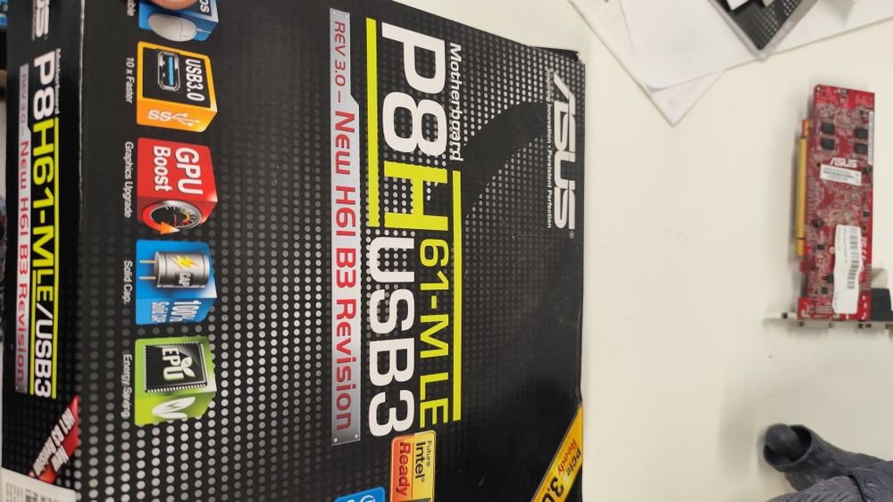 Материнська плата Asus P8P67 MLE з коробкою та документацією