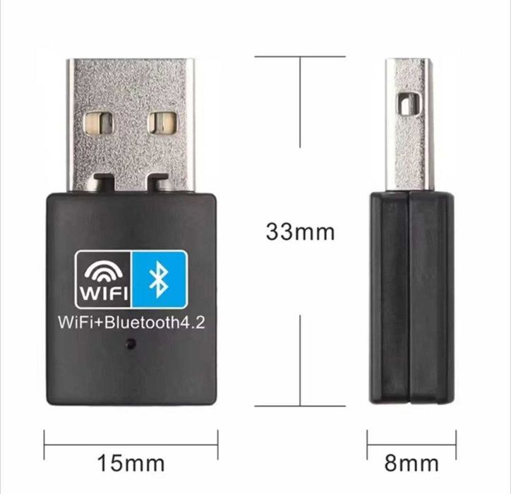 USB-адаптер 2-в-1, Wi-Fi и Bluetooth.