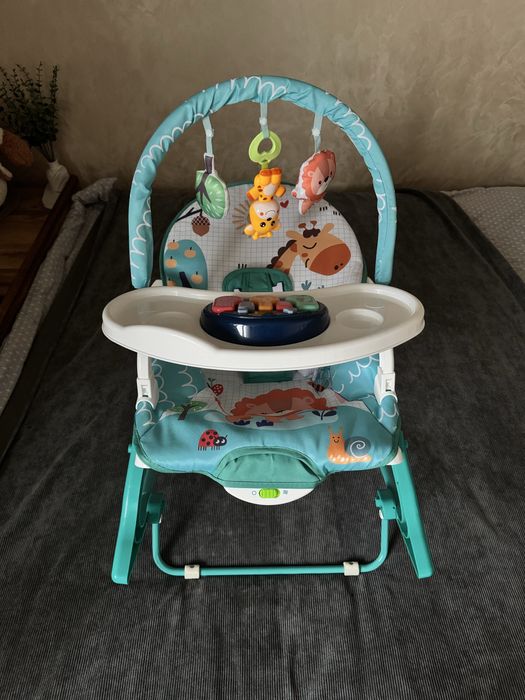 Дитячий багатофункціональний шезлонг гойдалка