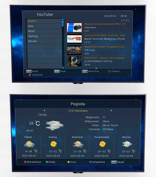 Dekoder DVB-T2 TV Naziemnej H.265 HEVC Nowy Wysyłka w cenie i inne