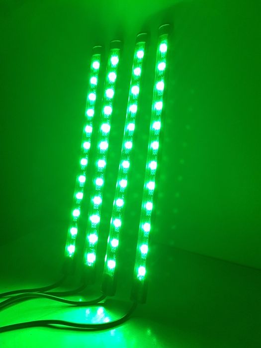 Oświetlenie wnętrza pojazdu listwy ledowe 4x12 led  bluetooth