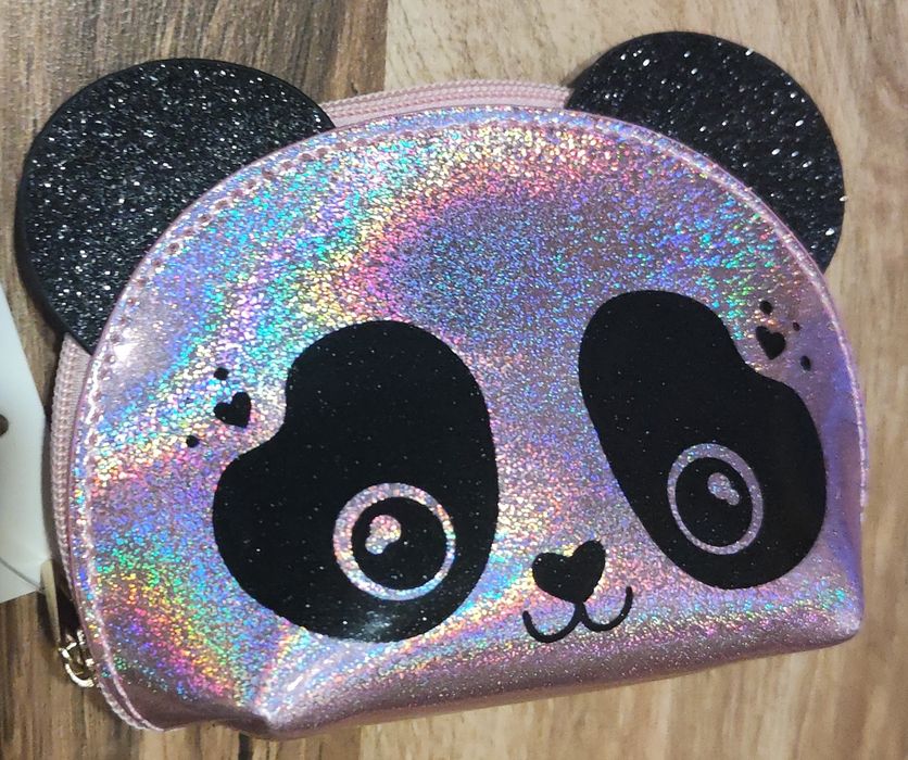 Portfelik dla dziewczynki Miś Holo Różowy