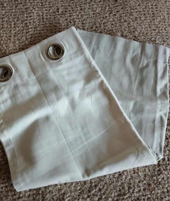 Cortinados Branco Cinzento Argolas La Redoute Novo