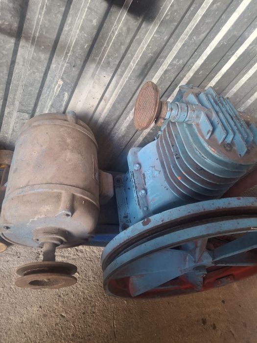 Kompresor + silnik do dużej butli