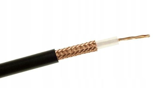 Kabel koncentryczny RG58 CU Linka 0,9mm Premium 100m