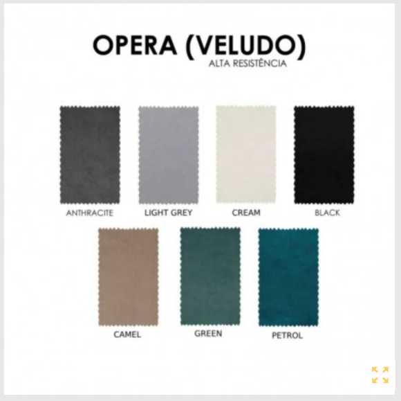 Cama de Casal Estofada Samba - Direto do Fabricante de Paços de Ferreira.