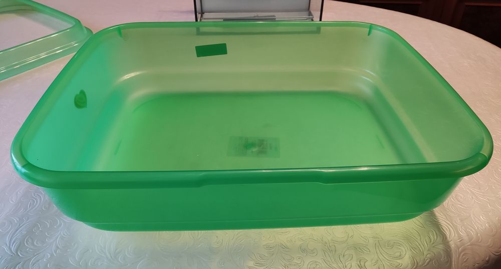 Tartarugueira de 25 litros, plástico, verde, como nova