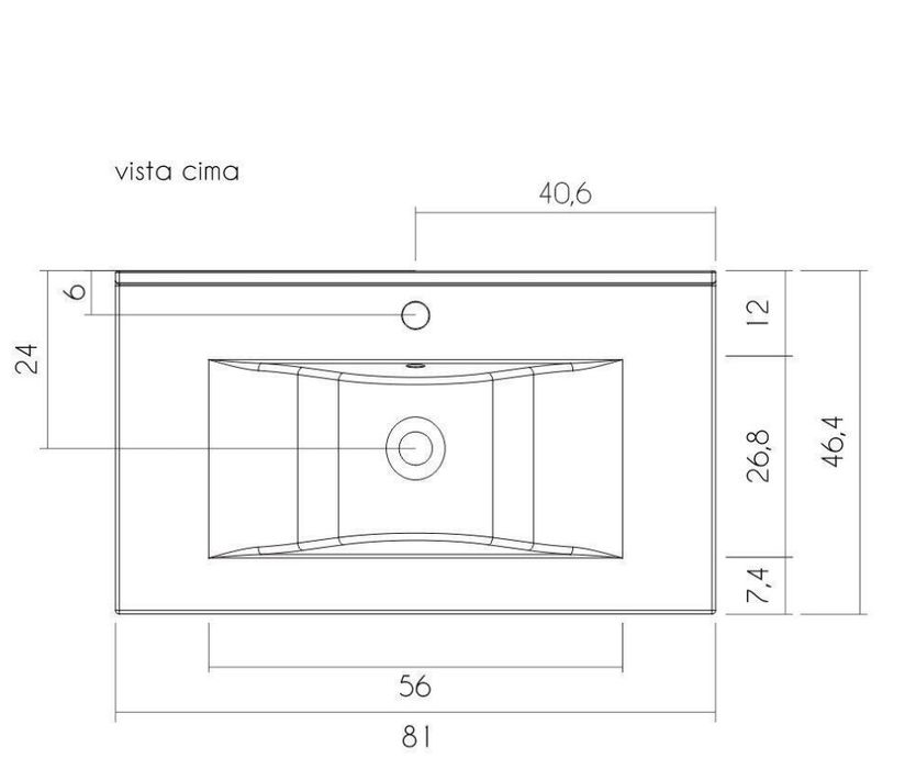 Lavatório wc branco
