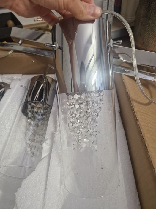 Lampa Italux na 3x E14 srebrna