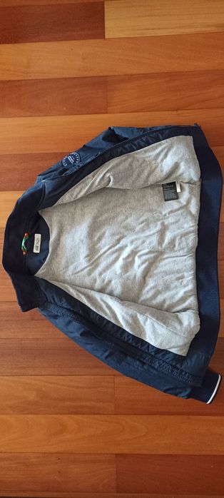 Casaco bomber azul da H&M usado uma vez ,8-9 anos