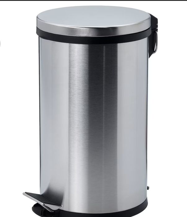 Ikea Snorpa Kosz na śmieci 5l srebrny
