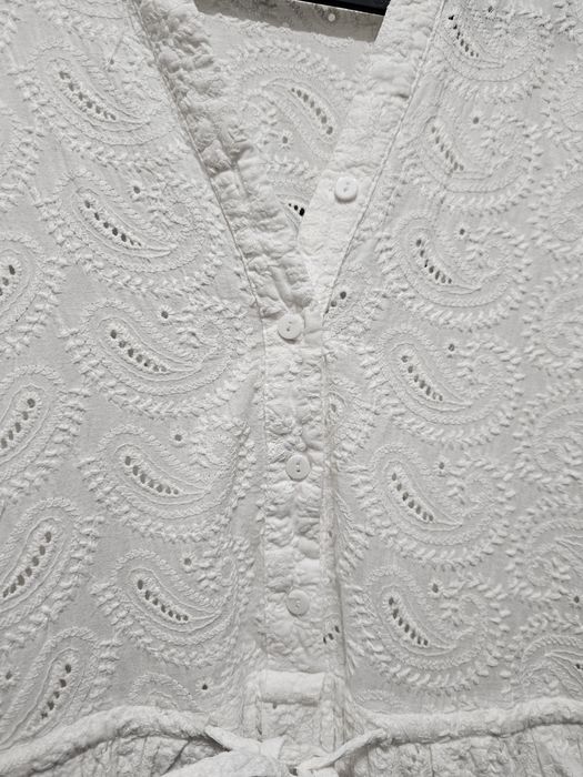 Midi biała sukienka koronkowa Reserved rozmiar 40