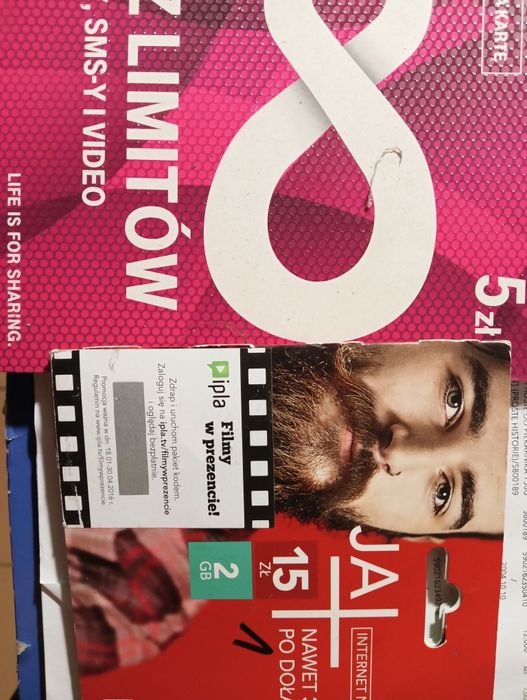 Karty dom różnych operatorów