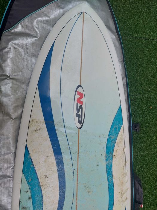 Prancha de Surf NSP 6'9" + Capa + Leash – Excelente para evolução