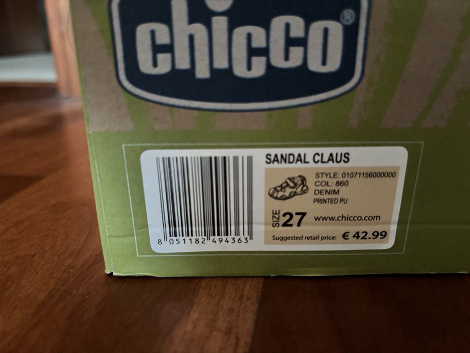 Sandálias Chicco - Tamanho 27