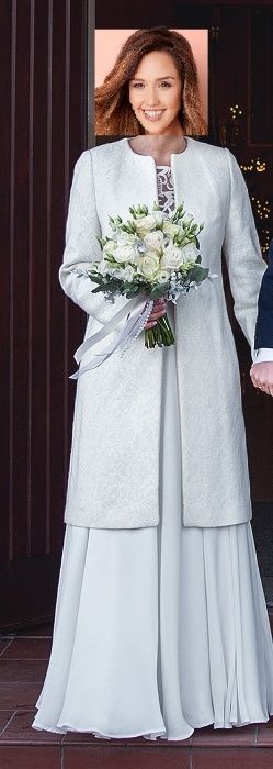 Płaszczczyk ślubny rozm 38