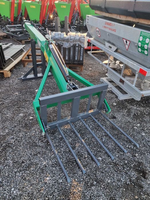 Widły do obornika na tył na wysięgniku, ładowacz na tył hydrauliczny