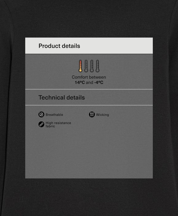 Camisola respirável com interior quente Oysho XS (Nova)