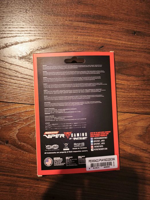 Pamięć DDR4 2x8GB PC4 25600 3200MHz