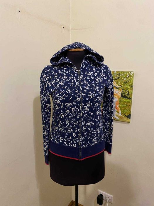 худи Polo Ralph Lauren оригинал на молнии с капюшоном цветочный принт