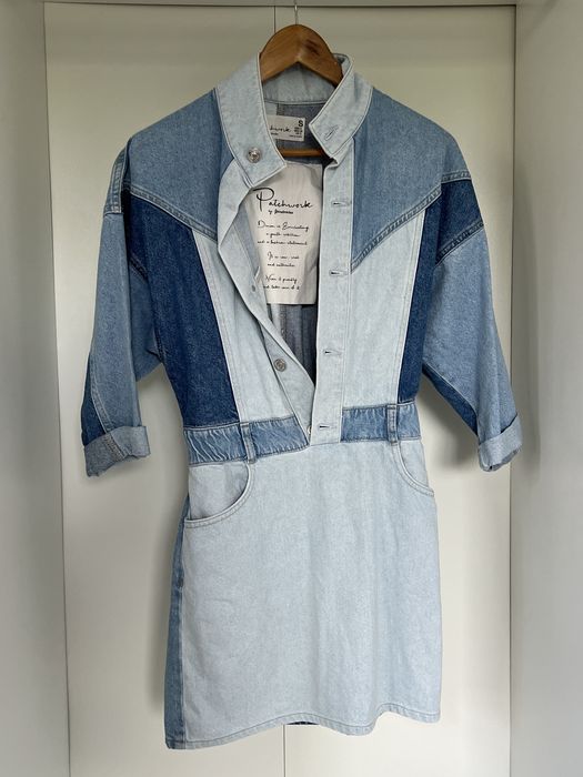 Vestido Mistura de Ganga Stradivarius