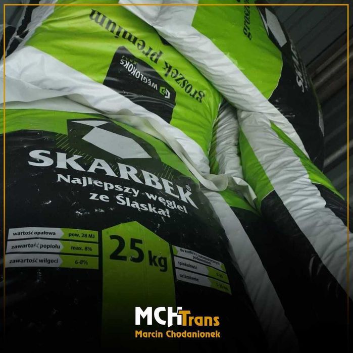 Ekogroszek Skarbek workowany – suchy, mocny opał z dostawą