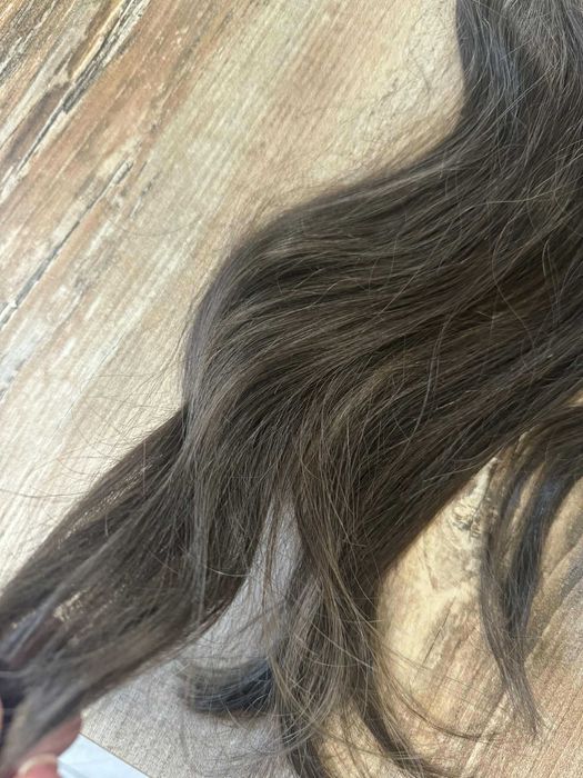 Kucyk naturalny Cameron Hair 40 cm naturalny brąz