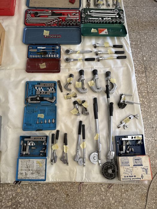 Conjunto de ferramentas indistriais. refrigeracao / mecanica / electic