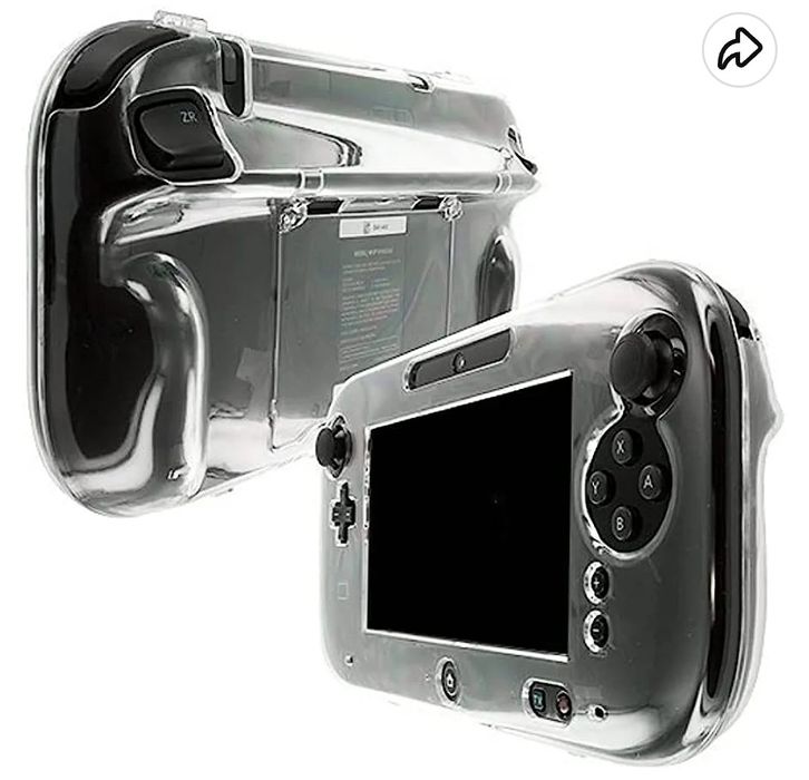Capas transparentes de cristal rígido para GamePad Nintendo Wii U
