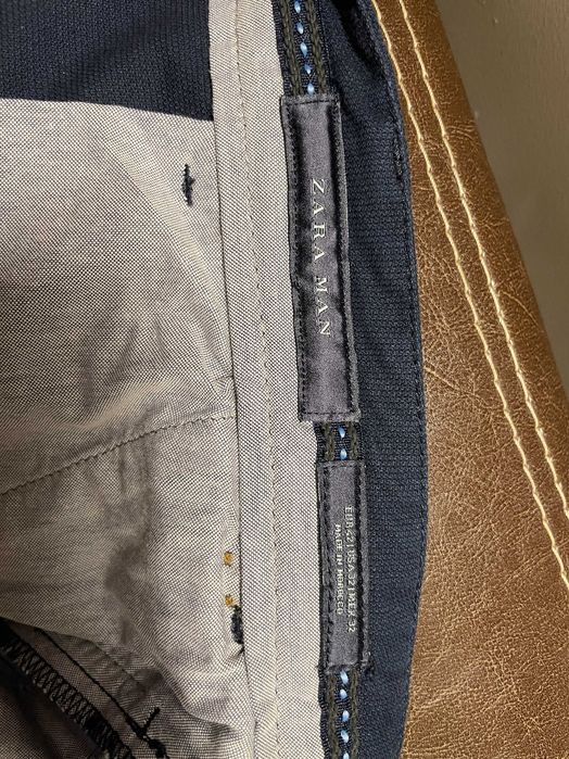 spodnie bawełniane ZARA rozmiar EUR42
